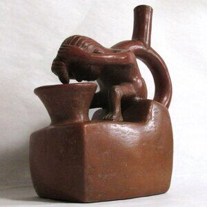 Stirrup Spouted Vessel Replica Washing Hair Replica from Peru Museum Please Read